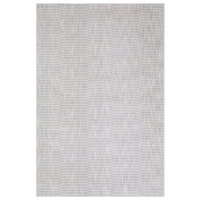 Style Haven Owen Modern Geometric Lines Area Rug - Grey/ Beige - 2'3" x 7'6"