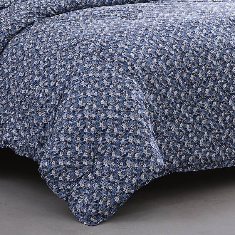Wrangler Prairie Floral Cotton Blue Comforter Set