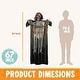 preview thumbnail 3 of 4, 67" Halloween Sound-Activated Animatronic Grim Reaper Prop