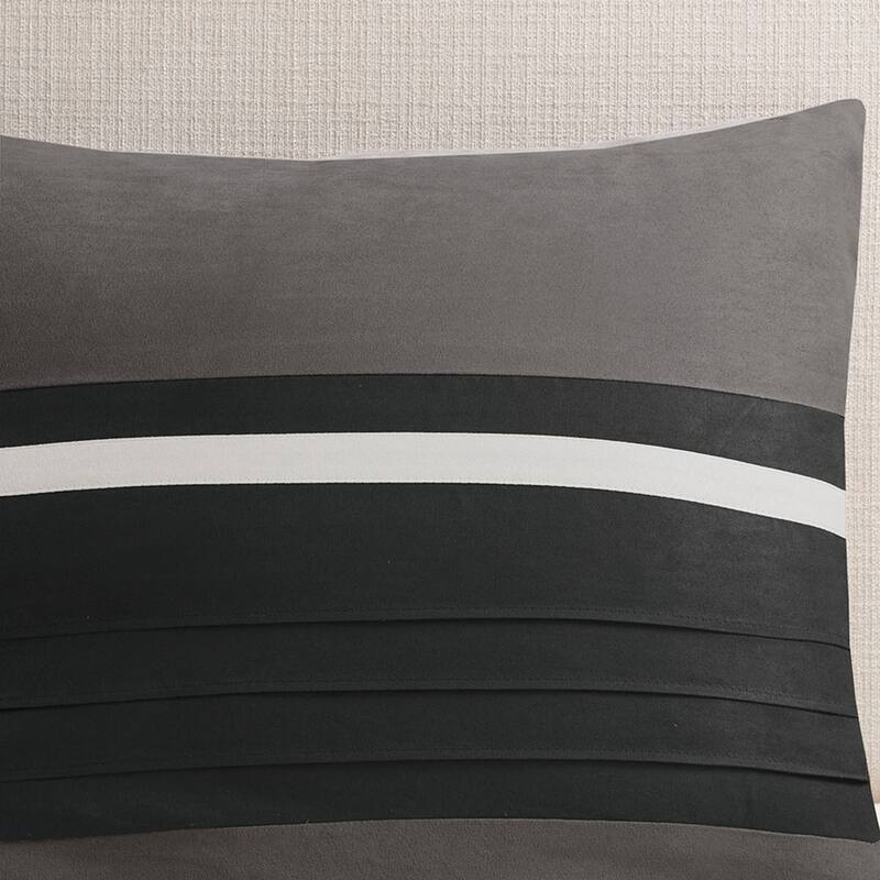 GDF Studio - Palmer 7-Piece Pieced Faux Suede Comforter Set