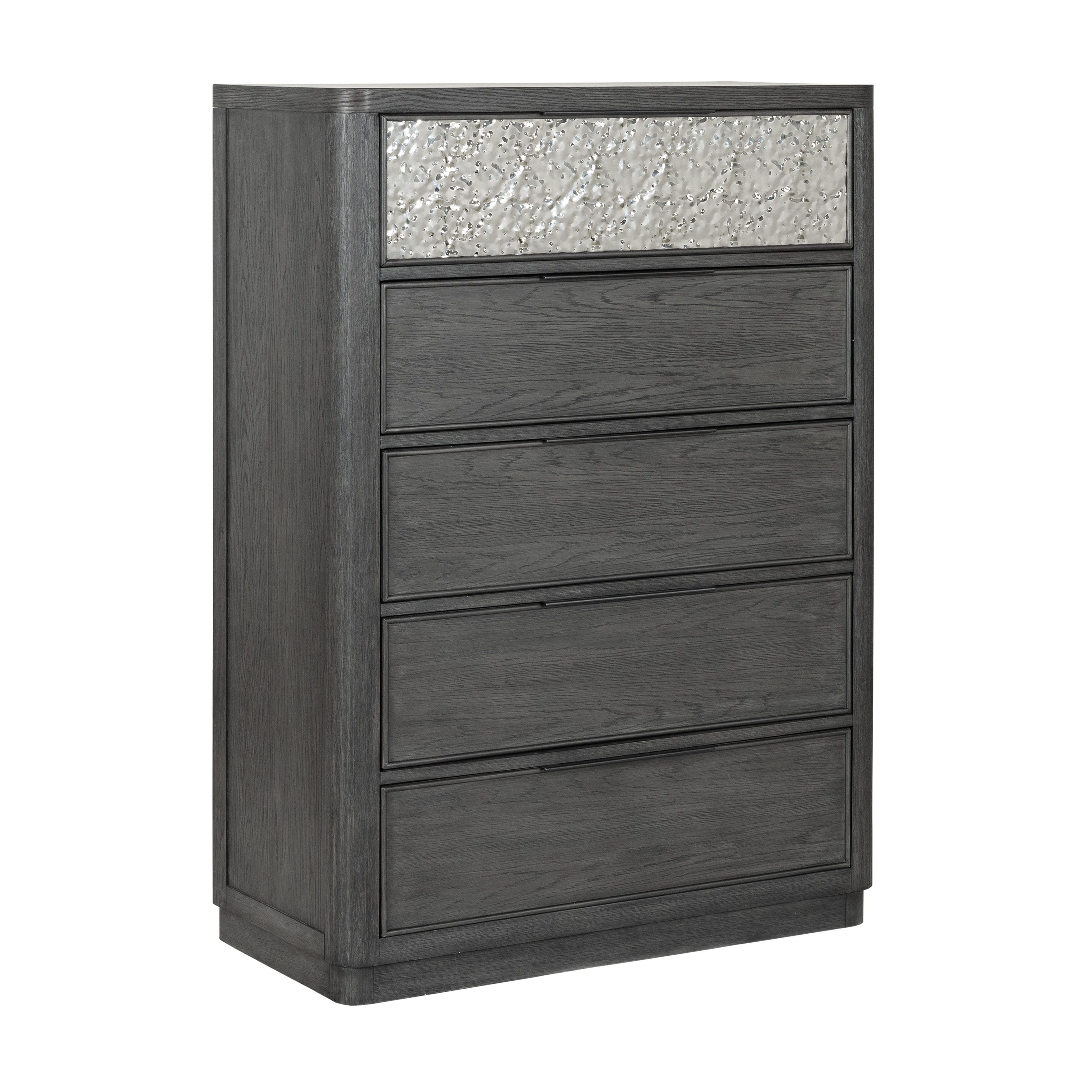 Furniture of America Piez Modern Ash Grey Wood 5-Drawer Chest