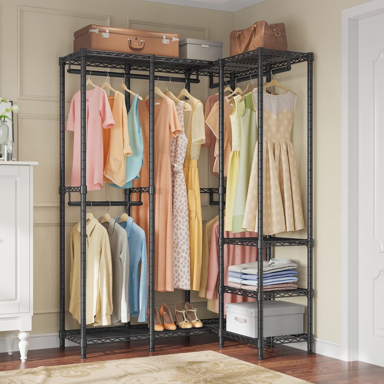 Portable shop corner closet
