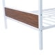 preview thumbnail 26 of 25, Full-over-Full Bunk Bed Modern Style Steel Frame Bunk Bed with Safety Rail, Built-in Ladder for Bedroom