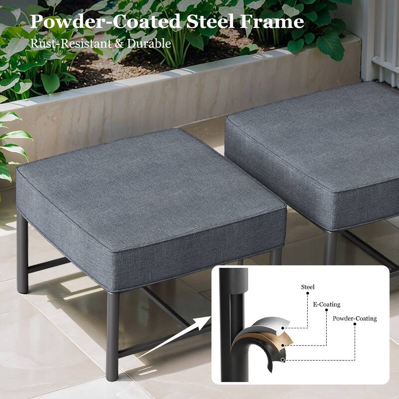 Outdoor Patio Funiture Set with Extra-Thick Seat cushion