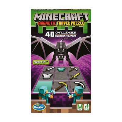 ThinkFun Minecraft Magnetic Travel Puzzle - Black