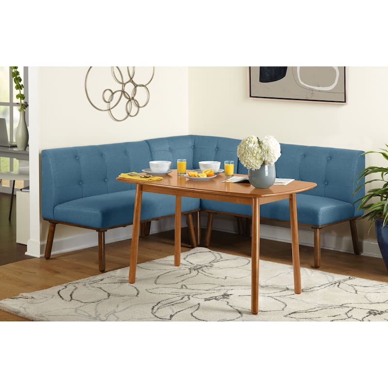 Simple Living Neha 4-piece Nook Dining Set - Blue