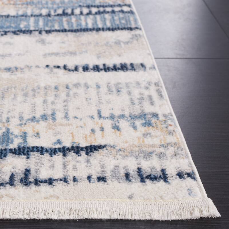 SAFAVIEH Bayside Machine Washable Shahnoza Modern Abstract Rug