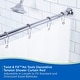 preview thumbnail 3 of 13, Kenney Twist & Fit No Tools Bell End Camlock Tension Shower Curtain Rod, 42-72" - Chrome