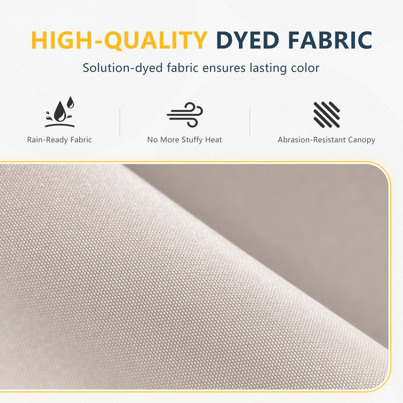 Outdoor 10FT LED lighted Patio Offset umbrella for Garden