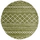 preview thumbnail 84 of 166, SAFAVIEH Arizona Shag Lotta Moroccan 1.2-inch Thick Rug 6'7" Round - Green/Ivory - Round