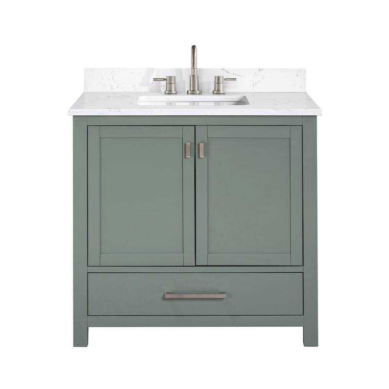 Avanity Modero 36 in. Single Sink Bathroom Vanity with Engineered Stone Top - 37"W x 22"D x 35"H