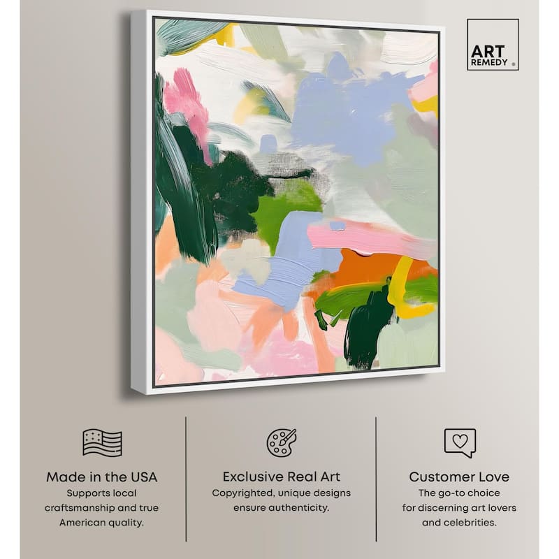 Color Palette Poetry Canvas by Art Remedy