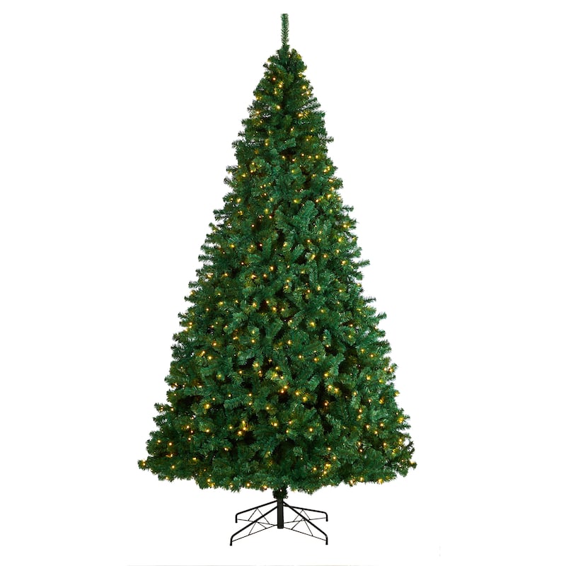 10' Pre-Lit Northern Tip Artificial Christmas Tree, Clear LED Lights - over-10-feet