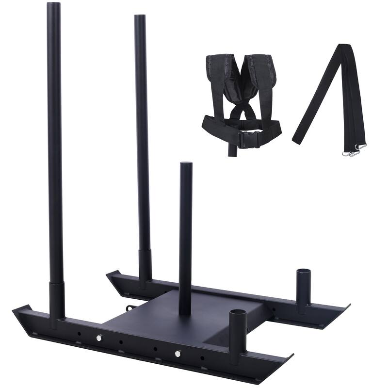 Adjustable Fitness Sled for Speed, Agility, & Explosive Power Training - 36.20" x 23.375" x 41"