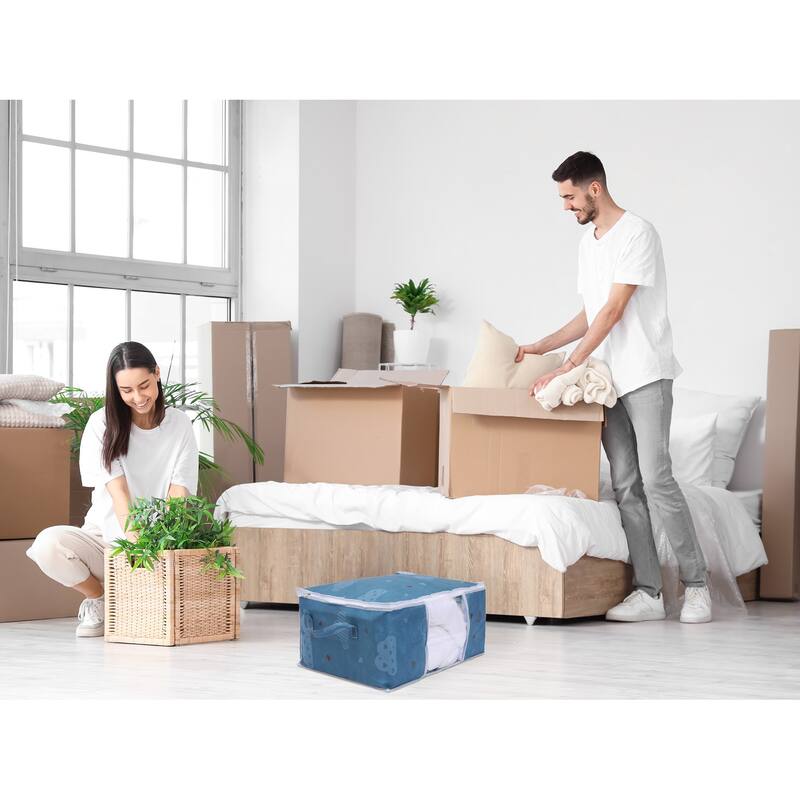 1 Pack Clothes Storage,Storage Bags,Moving Bags for Organizing Bedroom,Clothing,Comforters,Closet Organizers and Storage