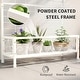 preview thumbnail 13 of 16, Outsunny Tall Plant Stand with Trellis and Hanging Bar, Metal Plant Holder Flower Stand