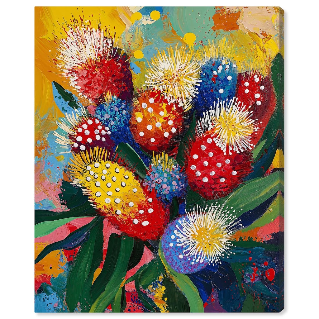 Vivid Flora II Canvas by Art Remedy, Gallery Wrapped