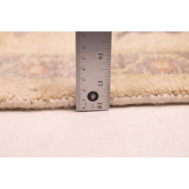 ECARPETGALLERY Hand-knotted Modern Oushak Beige Wool Rug - 8'1 x 9'11