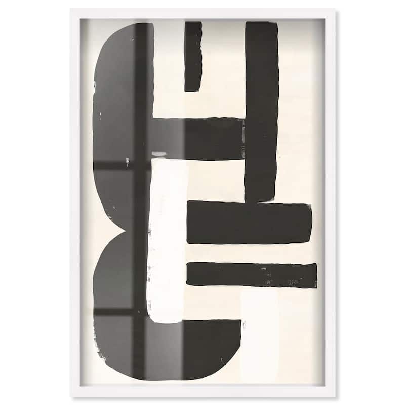 Contempogeo I Shadowbox by Art Remedy - White - 36" x 54"