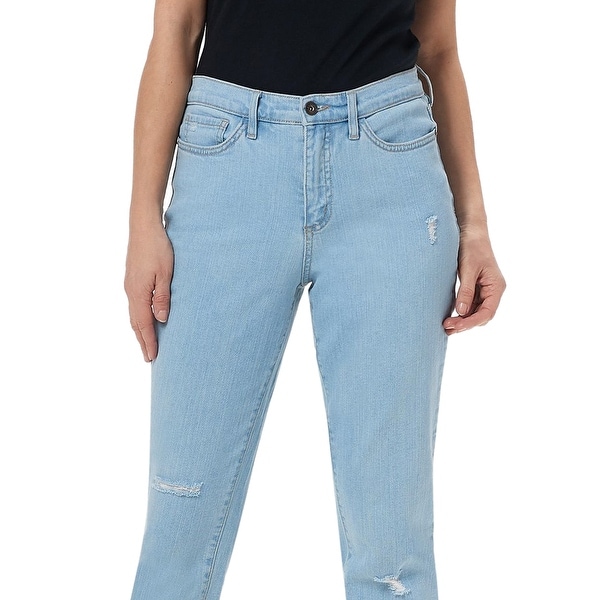 ladies bleached jeans