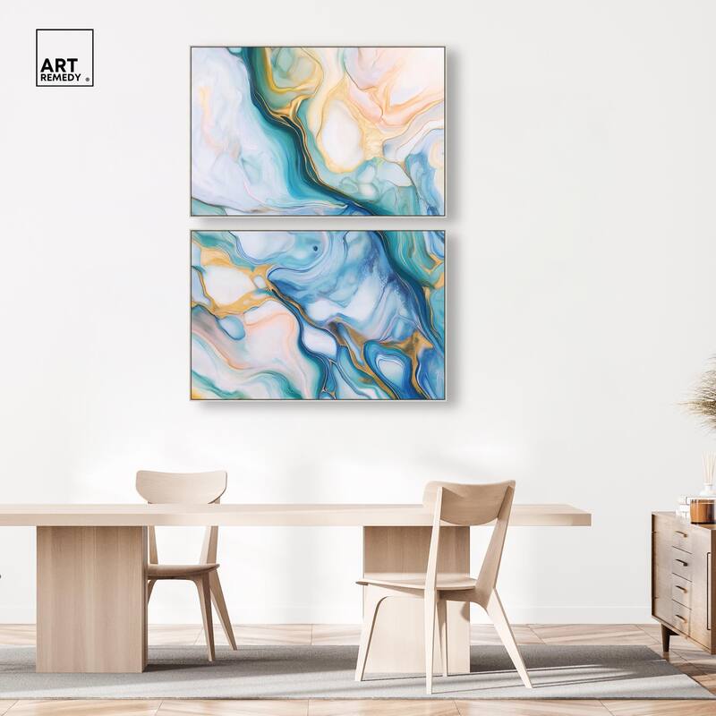 Visions Pastel I Canvas Set of 2 by Art Remedy