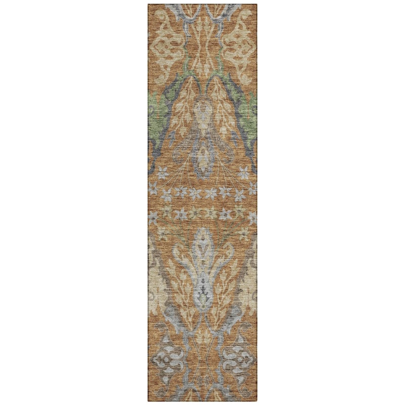 Machine Washable Indoor/ Outdoor Traditional Craftsman Chantille Rug