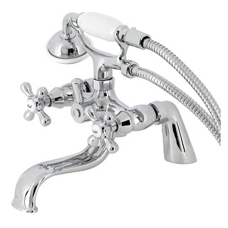 Kingston Brass Deck Mount Clawfoot Tub Faucet with Hand Shower