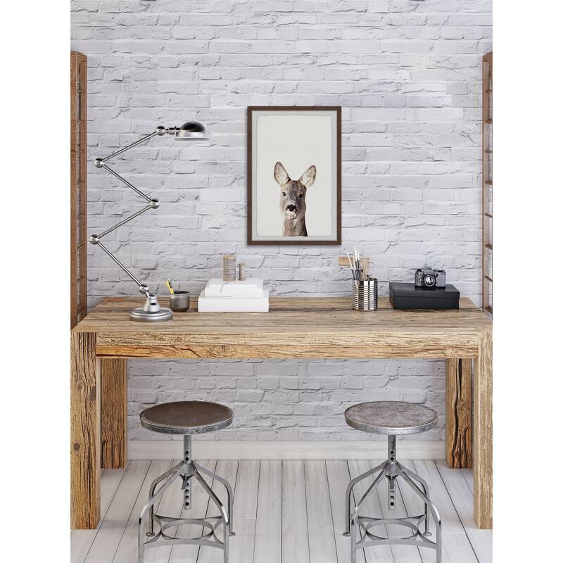 Kangaroo Close-up Framed Wall Art, Elegant Home Touch - Sophisticated Artwork for Refined Décor