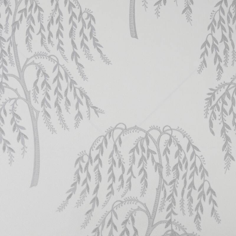Willow Tree Silver Wallpaper - N/A
