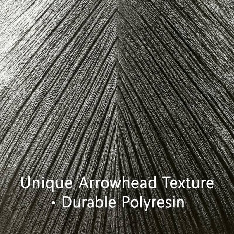 Aria Home Arrowhead Grey Textured Polyresin Vase for Modern Home Decor