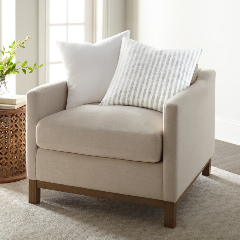 2-Pack Yarn-Dyed Patterns Decor Throw Pillows in Yarn-Dyed Bengal Stripe / Solid