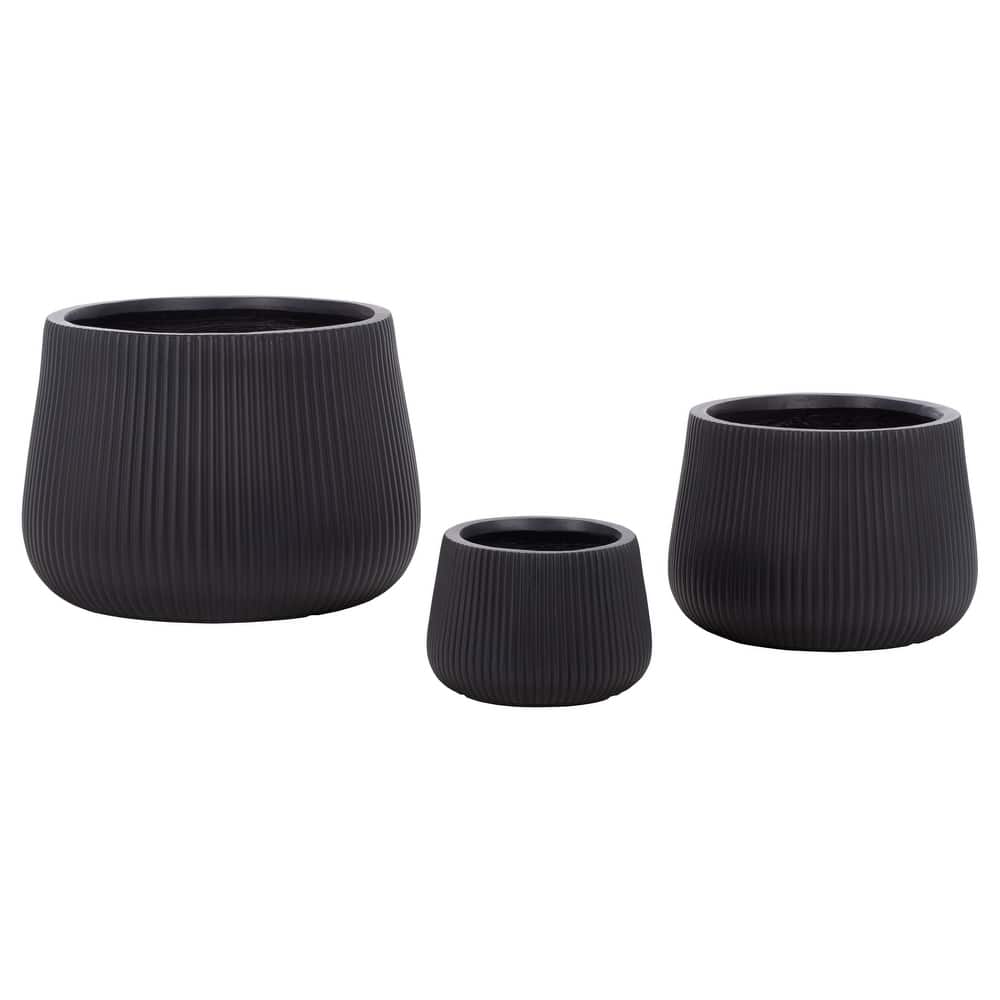 SAFAVIEH Outdoor Living Sara Planter Pot (Set of 3) - 21"W x 21"D x 15"H