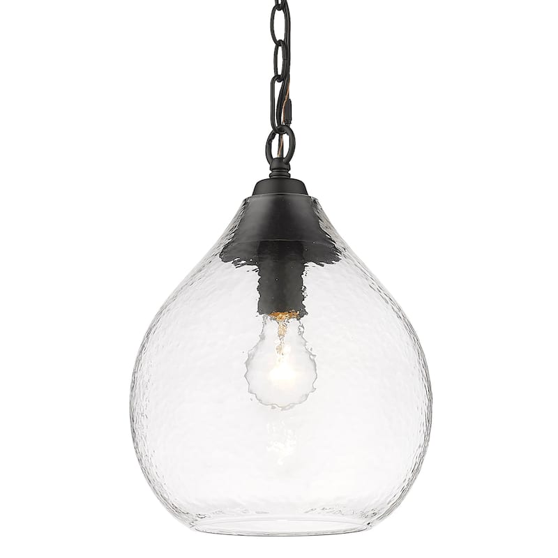 Golden Lighting Ariella 1-light Pendant in Matte Black