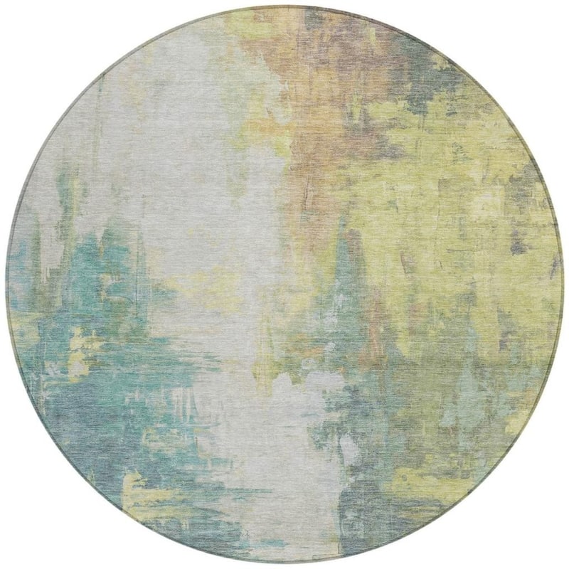 HomeRoots Abstract Transitional Rectangle Outdoor Rug