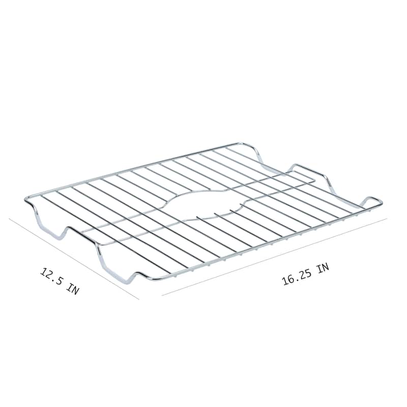 Kitchen Details Large Chrome Sink Protector - 12.5"x16.25"x1"