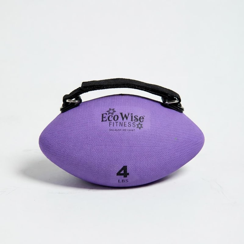 Ecowise Slim Olive Weight Ball - Purple - 4 lbs