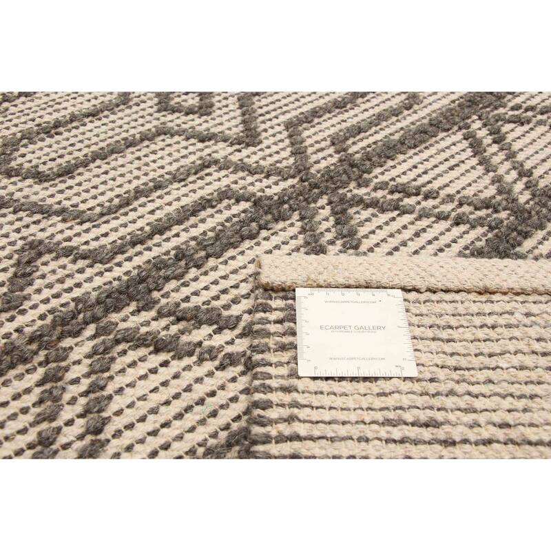 ECARPETGALLERY Braid weave Sienna Tan Wool Rug - 5'1 x 8'0