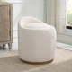 preview thumbnail 2 of 8, Uttermost Swirl Swivel Sheepskin Ottoman