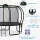 preview thumbnail 6 of 4, 15FT Trampoline for Kids with Upgraded Arc Pole and Composite TopLoop - Black