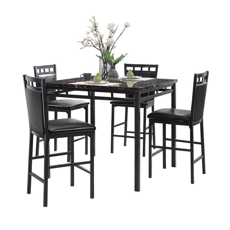 Fremont & Park Bexley Counter Height 5-piece Dining Set - Black