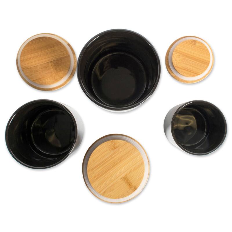 DII Coffee/Sugar/Tea Ceramic Canister (Set of 3)