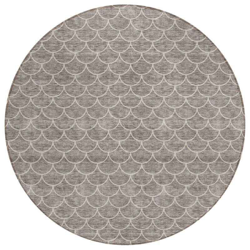 Machine Washable Indoor/ Outdoor Chantille Modern Geo Rug