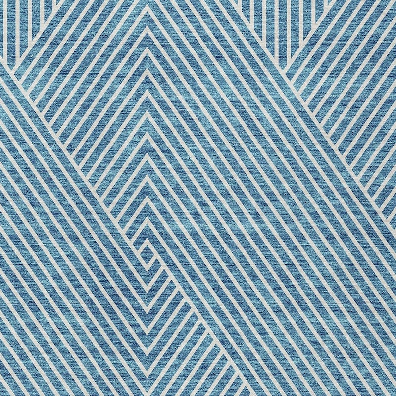 HomeRoots Geometric Transitional Rectangle Outdoor Rug