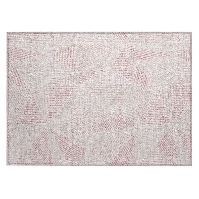 Machine Washable Indoor/ Outdoor Chantille Geometric Mosaic Rug