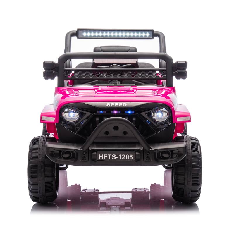 12V Ride-On Car for Kids 1-4 Years, Remote Control, Early Education, USB, MP3, and Bluetooth