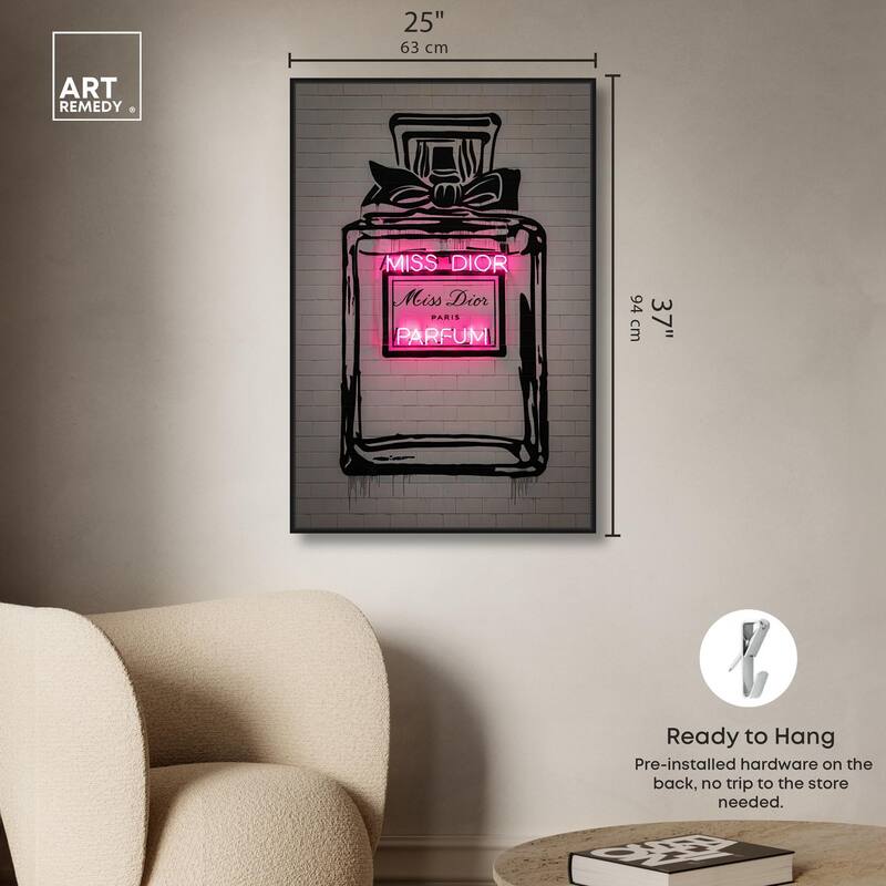 Miss Neon Dream Canvas by Art Remedy