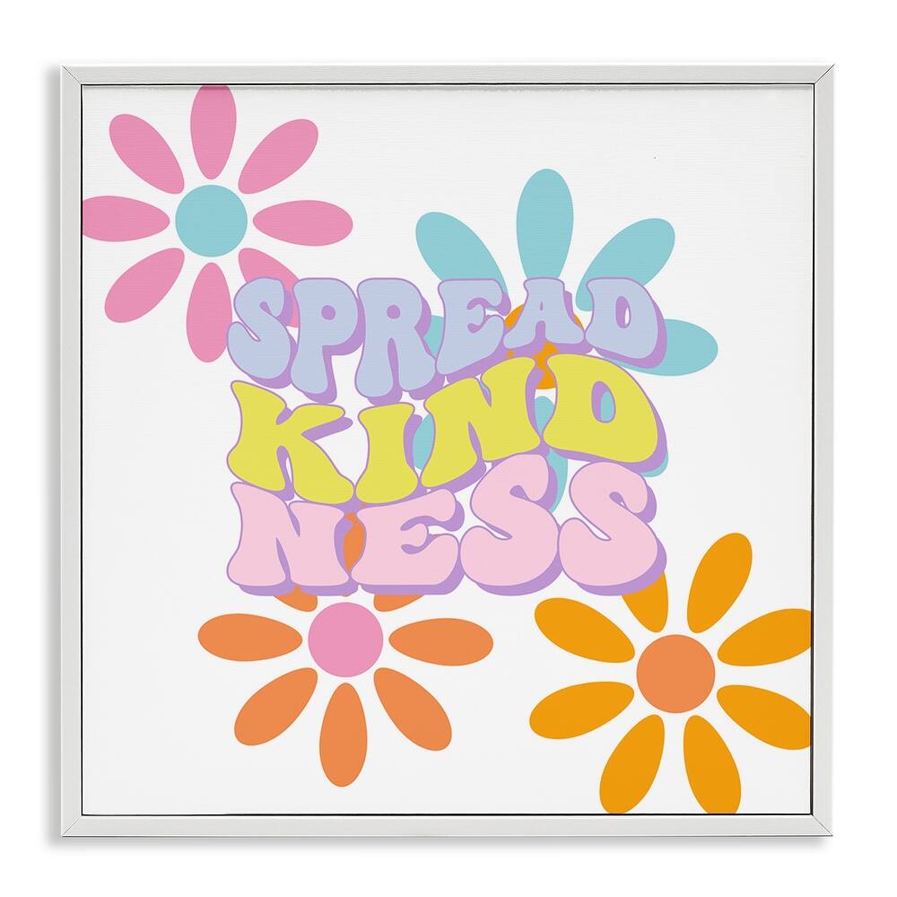 Stupell Groovy Spread Kindness Framed Giclee Art Design By Jesse Keith