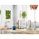 preview thumbnail 5 of 3, Milk Street Crescent Moon Table/Ottoman - White