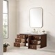 preview thumbnail 8 of 39, James Martin Vanities Amberly 48" Single Vanity, Mid-Century Walnut