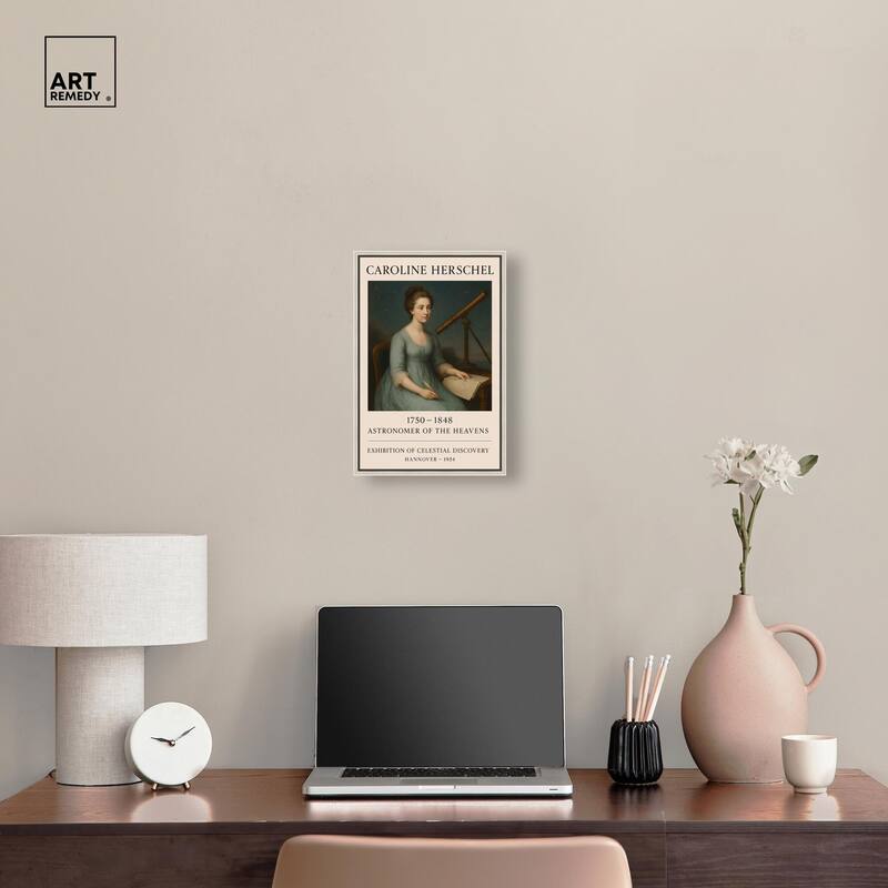 Early Female Astronomer Canvas by Art Remedy